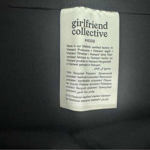 Girlfriend Collective black Compressive High-Rise 23.75" Leggings-Size Small NWT - Picture 12 of 13